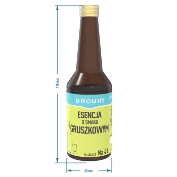 Esencja o smaku gruszkowym - likier gruszkowy, zaprawka 40 ml