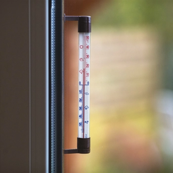 Termometr zewnętrzny brązowy (-50C do +50C) 22cm