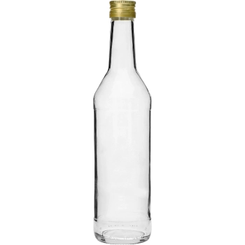 Butelka 500 ml na wódkę prosta z zakrętkami - 8 szt.