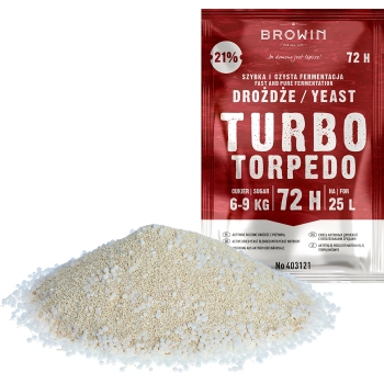 Drożdże gorzelnicze Turbo Torpedo 72h 21% - 120 g