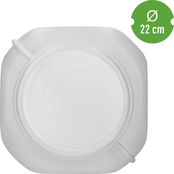 Beczka Kwadratowa na 40 L, biała, z uchwytami, Sterk