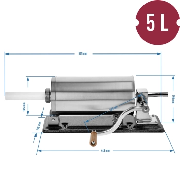 Nadziewarka pozioma 5 kg