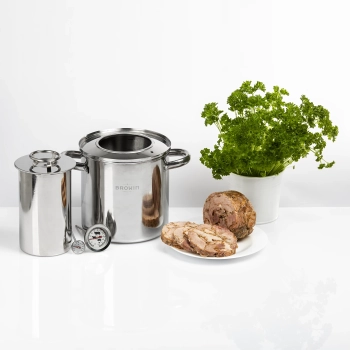 Zestaw z płaszczem wodnym-szynkowar 1,5 kg + garnek