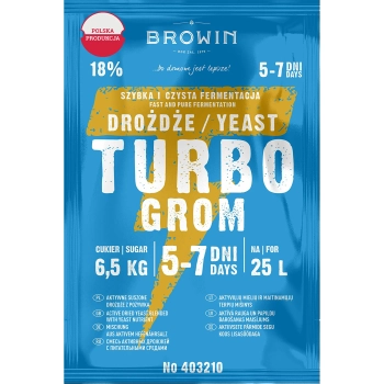 Drożdże gorzelnicze Turbo Grom 5-7 dni
