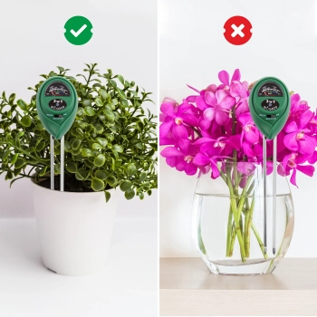 Tester podłoża 3w1 - pH, wilgotność, nasłonecznienie