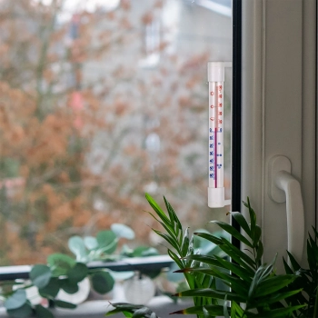 Termometr zewnętrzny biały (-50C do +50C) 18cm