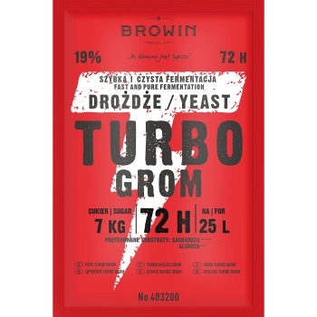 Drożdże gorzelnicze Turbo Grom 72h