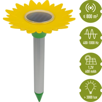 Odstraszacz kretów, solarny - kwiat