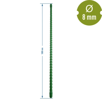  Tyczka stalowa powlekana PE 1m x 8mm