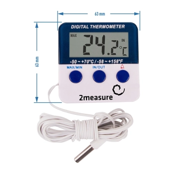 Stacja pogodowa – elektroniczna, sonda, biała
