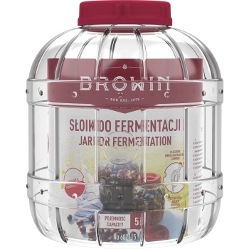 Nietłukący, wielofunkcyjny słoik do fermentacji, 5 L