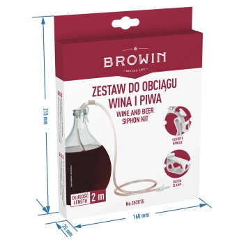 Zestaw do obciągu wina z uchwytem i zaciskiem