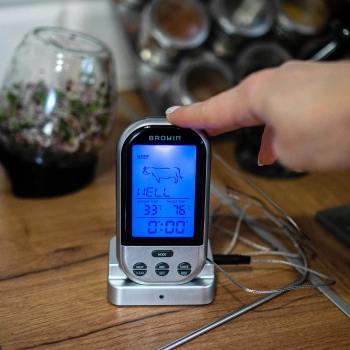 Elektroniczny bezprzewodowy termometr kuchenny z sondą (0C do 250C)