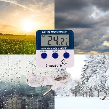 Stacja pogodowa – elektroniczna, sonda, biała