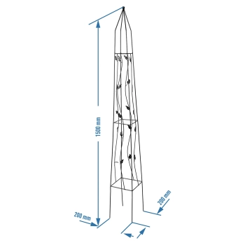 Pergola ozdobna- Piramida, 150 cm