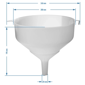 Lejek plastikowy fi20cm