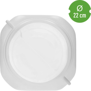 Beczka Kwadratowa na 30 L, biała, z uchwytami, Sterk