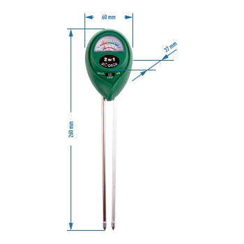 Tester podłoża 2w1 - pH, wilgotność