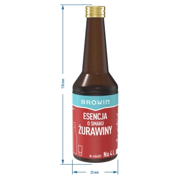 Esencja o smaku żurawiny na 4 L - 40 ml