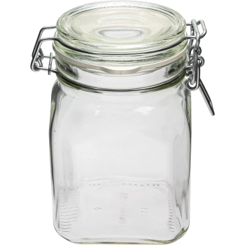 Słoik Comfort 750 ml kwadrat. zamykany hermetycznie