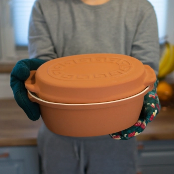 Garnek rzymski szkliwiony 4,5 L (meandry)