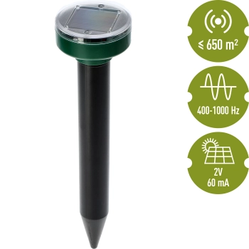 Solarny odstraszacz kretów - okrągły
