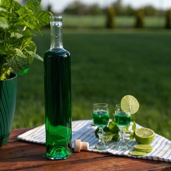 Butelka Marina z korkiem, biała 0,5 L