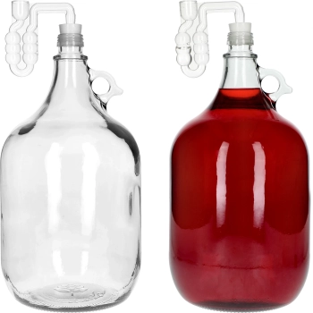 4 x Dama 5L z korkiem i rurką fermentacyjną i zak.