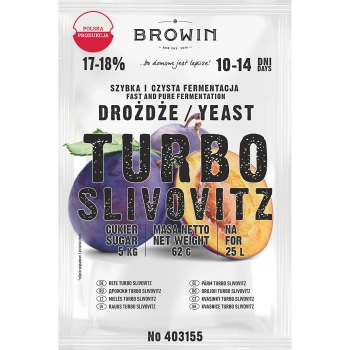Drożdże gorzelnicze Turbo Slivovitz