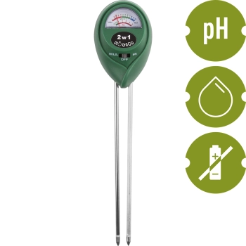 Tester podłoża 2w1 - pH, wilgotność