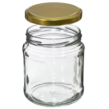 Słoik TO 500 ml z zakrętką złotą fi82/6 - 6 szt.