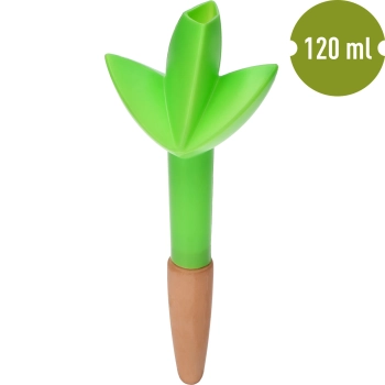 Nawadniacz do roślin – listek zielony z ceramiczną nóżką, 120 ml