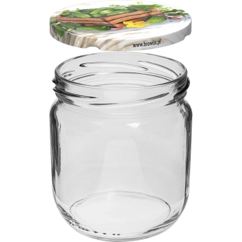 Słoik TO Gurken 425 ml zakrętką kolorową fi 82/6 - 6 szt.
