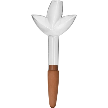 Nawadniacz do roślin – listek przezroczysty z ceramiczną nóżką, 120 ml