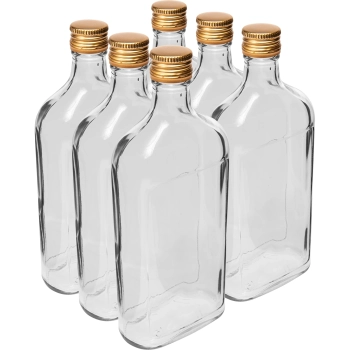 Butelka Piersiówka 500 ml z zakrętką, 6 szt.