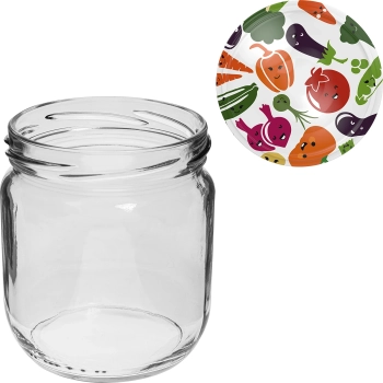 Słoik TO Gurken 425 ml zakrętką kolorową fi 82/6 - 6 szt.