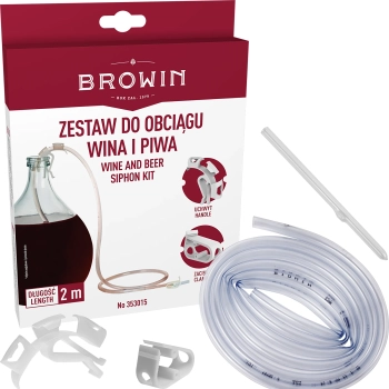 Zestaw do obciągu wina z uchwytem i zaciskiem