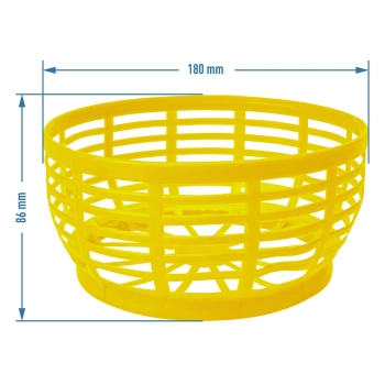 Koszyk plastikowy do Dam 5L, żółty