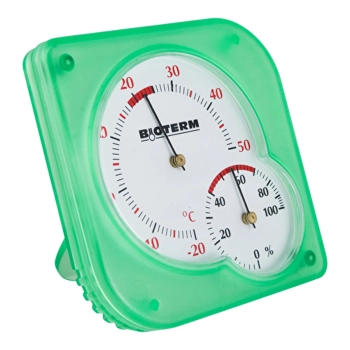 Termometr wewnętrzny bimetaliczny z higrometrem (-20 do +50C) mix