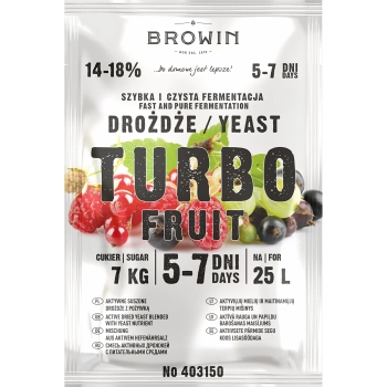 Drożdże winiarskie Turbo Fruit 5-7 dni