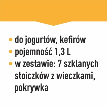 Zestaw jogurtownica oraz słoiki dla dzieci