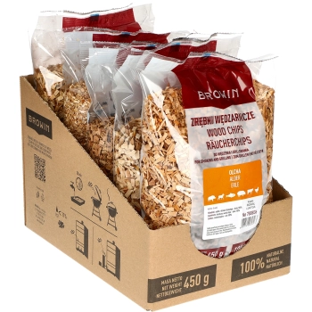 Zrębki do wędzenia/grillowania, olcha, 450 g, kl. 8