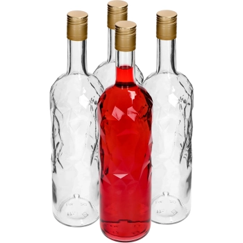 Butelka Lodowa 1L z zakrętką fi30/35, 4szt