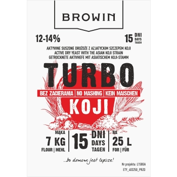 Drożdże gorzelnicze Turbo Koji, 50 g (bez zacierania!)