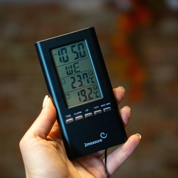Stacja pogodowa – elektroniczna, sonda, czarna