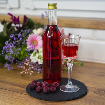Butelka 500 ml na wódkę prosta z zakrętkami - 8 szt.