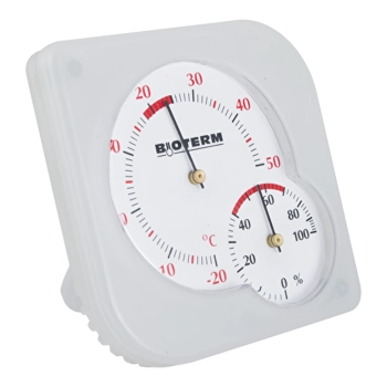 Termometr wewnętrzny bimetaliczny z higrometrem (-20 do +50C) mix