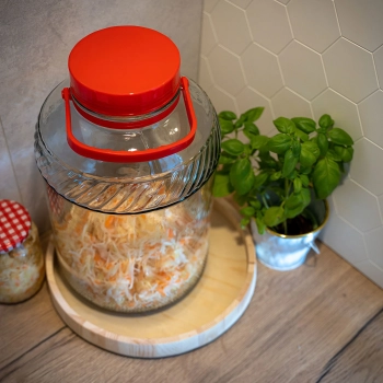 Słoik 10 L z plastikową pokrywą