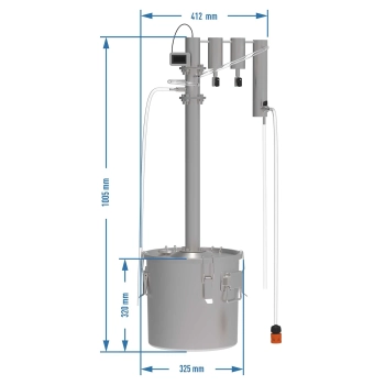Destylator modułowy 18 L Hugin