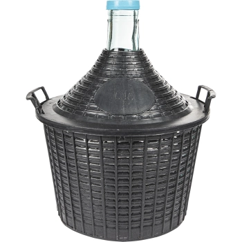 Balon do wina 10 L w koszu plastikowym